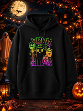 BRUH Cartoon Ghost Hoodie | Men's Halloween Graphic Pullover Hoodies & Sweatshirts - The Eezee Shop