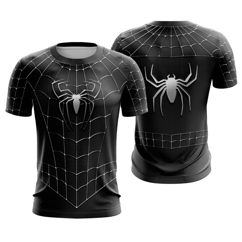Spider Hero Family Matching Sports Top | Breathable Fitness Tee Gym & Compression Wear - The Eezee Shop
