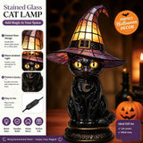 Gothic Resin Witch Hat Lamp | Light-Up Halloween Ornament Lamps & Night Lights - The Eezee Shop