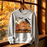 Haunted Halloween Sweatshirt and Hoodie Pumpkin Ghost Raven Graphic Pullover Spooky Fall Top for Women and Men T-Shirt - The Eezee Shop