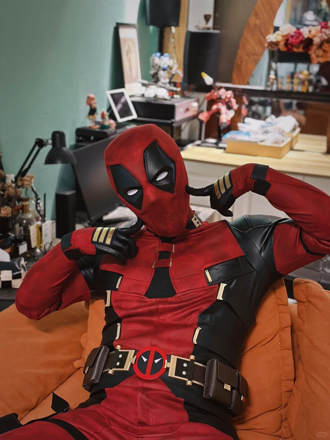 Deadpool Masquerade Mask | 3D Face Shell Carnival Cosplay Cosplay Masks & Helmets - The Eezee Shop
