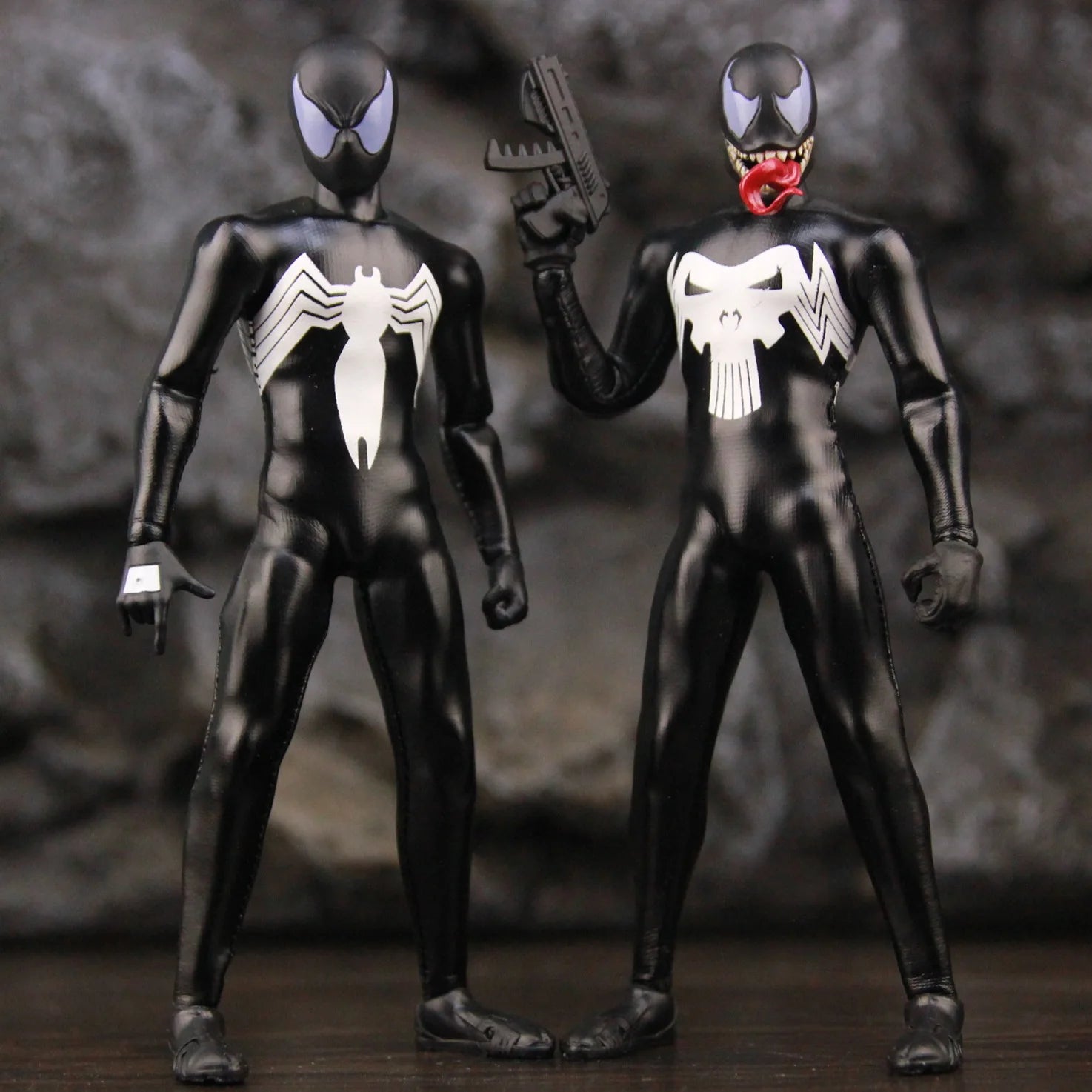 Venomized Punisher 6" Action Figure | Symbiote Collectible Collectible Figures - The Eezee Shop