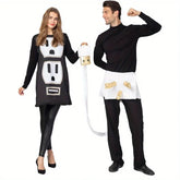 Plug and Socket Couples Costume | Funny Adult Halloween Outfit Halloween Costumes - The Eezee Shop
