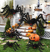 Giant Plush Black Spider | 30-200cm Halloween Decoration Outdoor Halloween Decorations - The Eezee Shop
