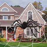 Giant Black Spider Decoration | Large Outdoor Halloween Prop Outdoor Halloween Decorations - The Eezee Shop