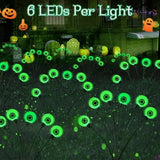 Solar Green Eyeball Stake Lights | 6-Head Waterproof Garden Lights Halloween Lights - The Eezee Shop