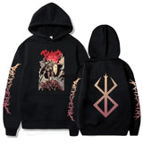 Berserk Guts Fleece Hoodie | Graphic Manga Sweatshirt Hoodies & Sweatshirts - The Eezee Shop