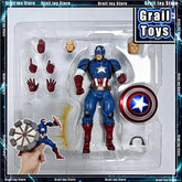 Captain America Poseable Figure | Steve Rogers Collectible Collectible Figures - The Eezee Shop
