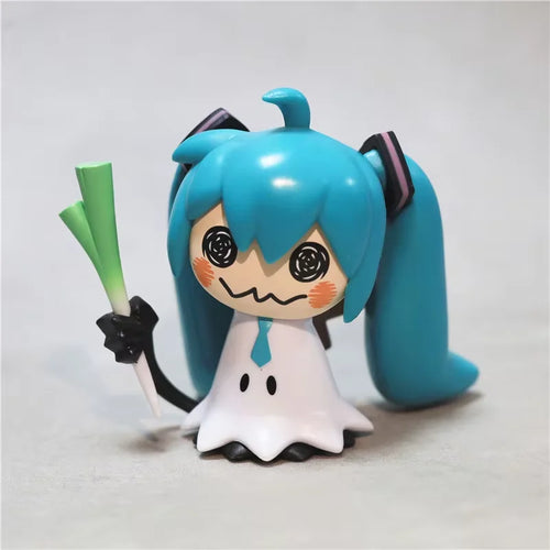 Hatsune Miku Pikachu Crossover Q Version Anime Figure Green Onion PVC Collectible Statue | TheEezeeShop Anime Figure - The Eezee Shop