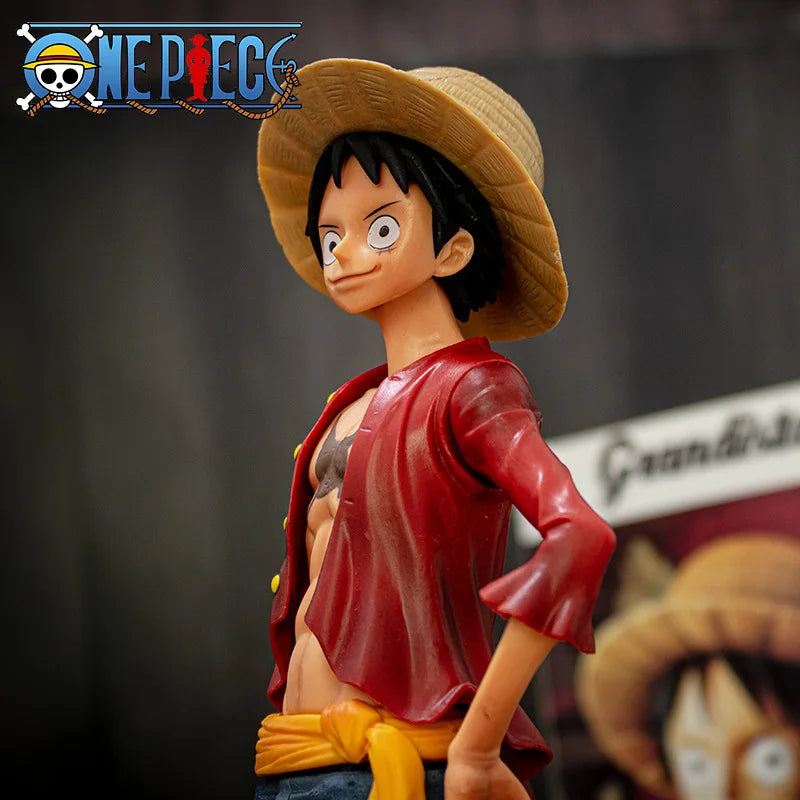 28CM One Piece Luffy Three Form Anime Figure Confident Smiley Monkey D. Luffy Collectible Statue Anime Figure - The Eezee Shop