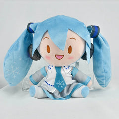 Cartoon 20cm Hatsune Miku Plush Doll Toy Anime sakura Miku snow Miku Character Kawaii Sitting posture Fufu Kids Christmas Gift