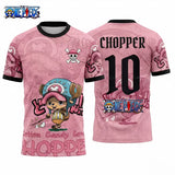 One Piece Japanese Anime Football Jersey Anime Tshirts - The Eezee Shop
