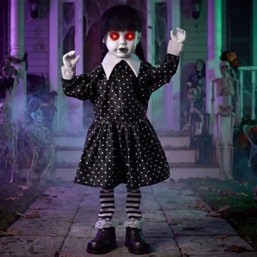 31.5" Animatronic Ghost Girl | Sound-Activated Halloween Prop Outdoor Halloween Decorations - The Eezee Shop