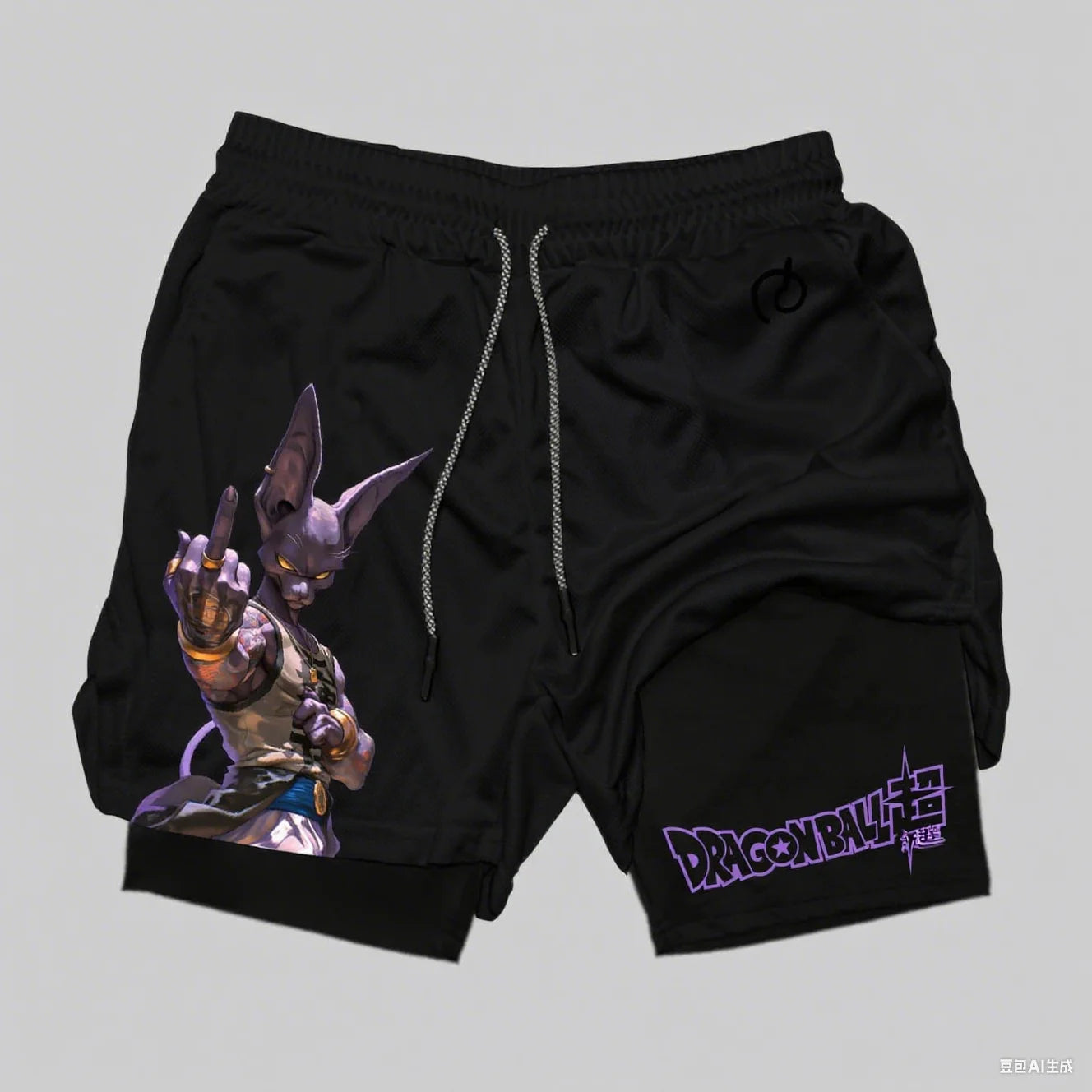 Dragon Ball Goku Anime Gym Shorts Men Double-layer 2-in-1 Sports Pants New Summer Japanese Cartoon Print Beach Pants Streetwear Performance shorts - The Eezee Shop