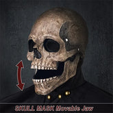 Full Head Skull Mask | Realistic Movable Jaw Skeleton Mask Halloween Masks - The Eezee Shop