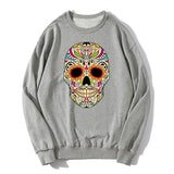 Mexican Sugar Skull Hoodie | Colorful Oversized Unisex Sweatshirt Hoodies & Sweatshirts - The Eezee Shop