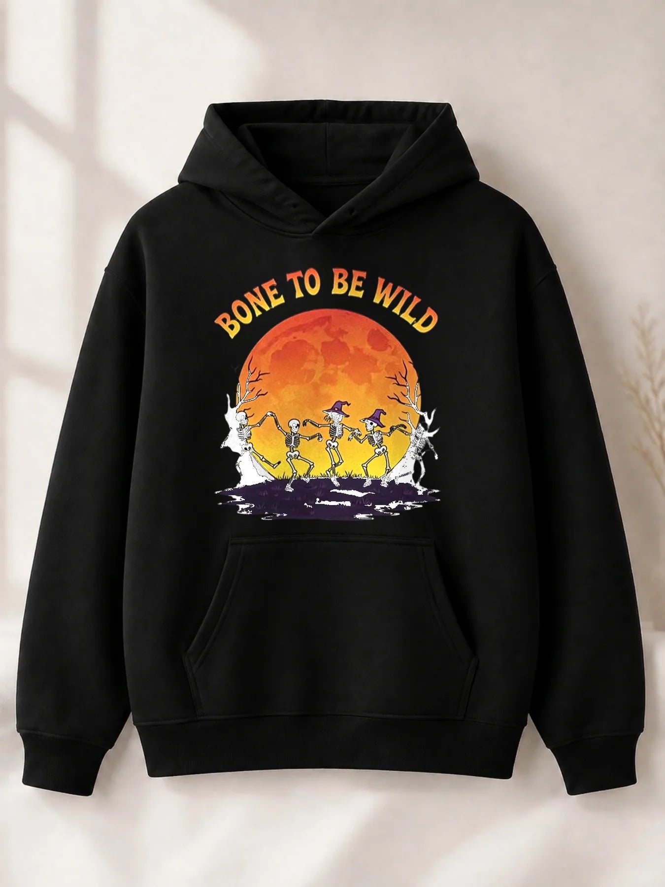 Wild Dancing Skull Hoodie | Men's Wizard Hat Halloween Pullover Hoodies & Sweatshirts - The Eezee Shop