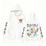 Luffy Gear 5 Zip-Up Hoodie | One Piece Unisex Sweatshirt Hoodies & Sweatshirts - The Eezee Shop