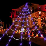 Spider Web LED Lights | 250 LED Waterproof Net with 8 Modes Halloween Lights - The Eezee Shop