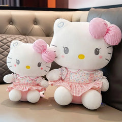 2026*Hello Kitty Anime Hello Kitty Stuffed Toys Plushier Soft Pillow Birthday Gifts For Girls Kawaii Hello Kitty Plush Dolls