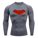 Bat Print Compression Long Sleeve | Men's Quick-Dry Rashguard Gym & Compression Wear - The Eezee Shop