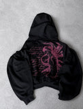 Tokyo Ghoul Y2K Zip Hoodie | Women's Harajuku Streetwear Hoodies & Sweatshirts - The Eezee Shop