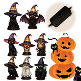 Colorful Witch Hat Lamp | Gothic Wizard Hat Night Light Lamps & Night Lights - The Eezee Shop