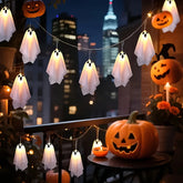 Hanging Ghost LED String Lights | 8-Mode Halloween Fairy Lights Halloween Lights - The Eezee Shop