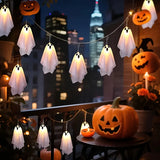 Hanging Ghost LED String Lights | 8-Mode Halloween Fairy Lights Halloween Lights - The Eezee Shop