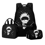 Jujutsu Kaisen Backpack 3-Piece Set | Bag, Pencil Case & Handbag Backpacks - The Eezee Shop
