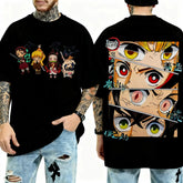 Demon Slayer Character Eyes T-Shirt | Unisex Sports Tee Graphic Tees - The Eezee Shop