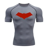 Bat Print Compression Long Sleeve | Men's Quick-Dry Rashguard Gym & Compression Wear - The Eezee Shop