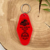 Jurassic Park Red Keychain