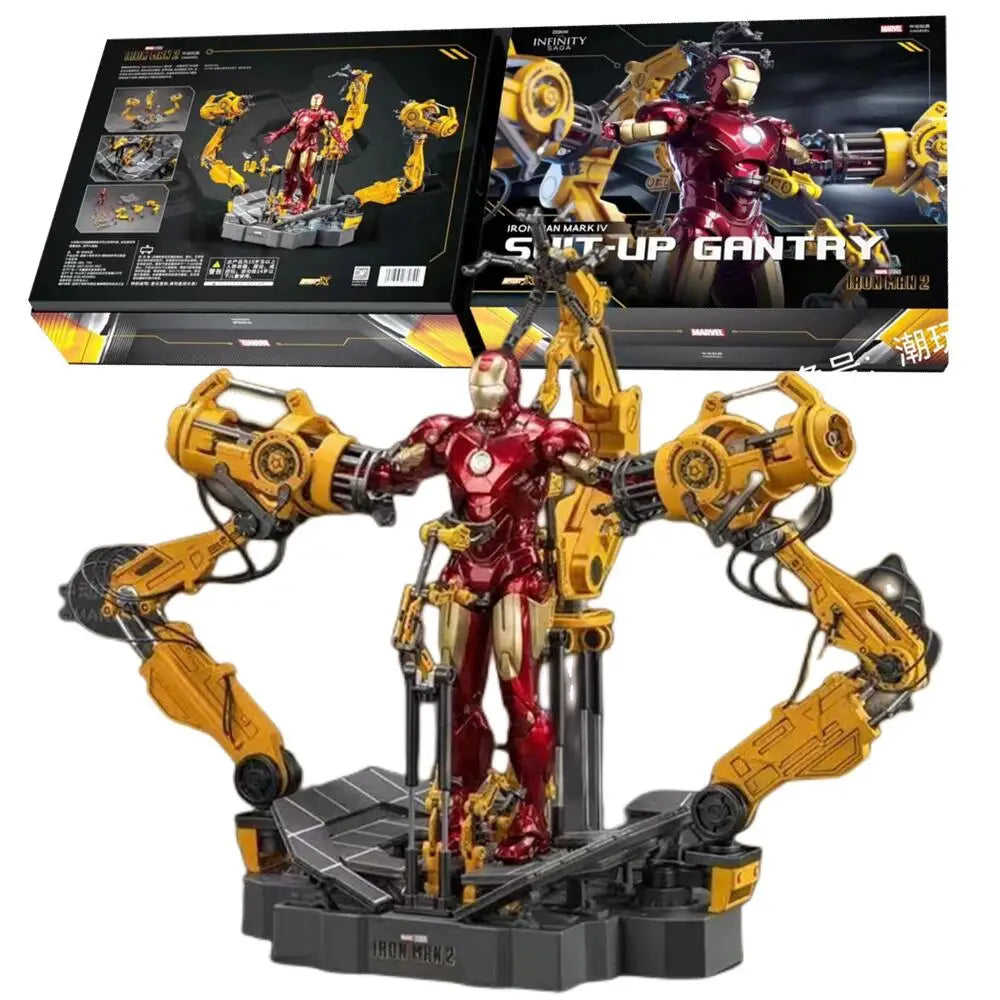 Iron Man MK4 with Suit-Up Gantry | 1/10 Collectible Figure Collectible Figures - The Eezee Shop