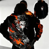Tanjiro Kamado Y2K Hoodie | Demon Slayer Long Sleeve Sweatshirt Hoodies & Sweatshirts - The Eezee Shop
