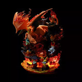 Charizard Light-Up 32cm Figure | Pokemon Fire Type Glowing Statue Collectible Figures - The Eezee Shop