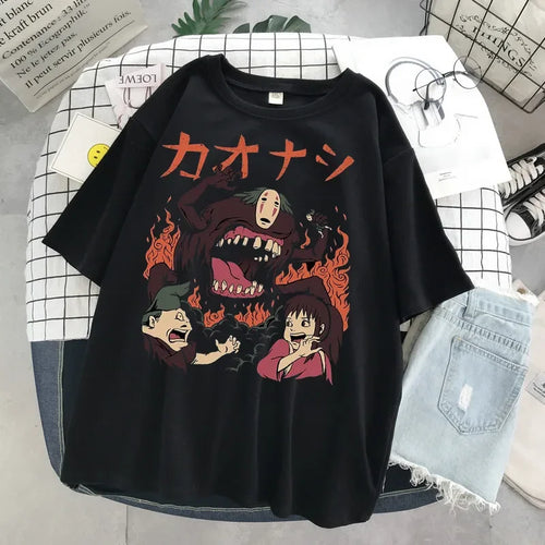 Totoro Printed Casual T-Shirt – Miyazaki Anime Series Unisex Anime Tshirts - The Eezee Shop