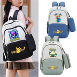 Anime Figure Print Backpack | Large Capacity Bag with Pencil Case Backpacks - The Eezee Shop