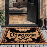 Bat Unwelcome Door Mat | Non-Slip Gothic Halloween Doormat Rugs & Doormats - The Eezee Shop