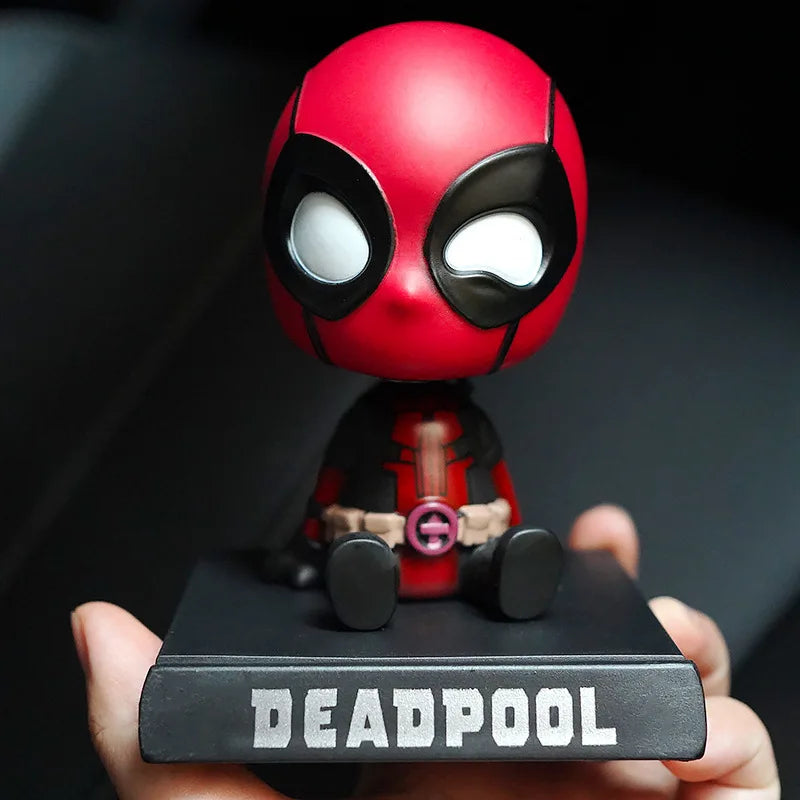 Deadpool & Spider-Man Bobblehead | Car Dashboard Decoration Car Accessories - The Eezee Shop