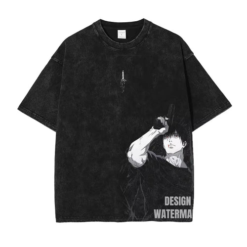 Gojo Satoru Jujutsu Kaisen Summer T-Shirt Harajuku Cotton Anime Graphic Tee for Men Anime Tshirts - The Eezee Shop
