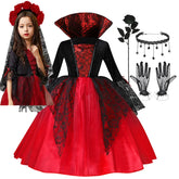 Girls Vampire Ghost Bride Dress | Kids Halloween Costume Halloween Costumes - The Eezee Shop