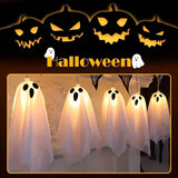 Hanging Ghost LED String Lights | 8-Mode Halloween Fairy Lights Halloween Lights - The Eezee Shop
