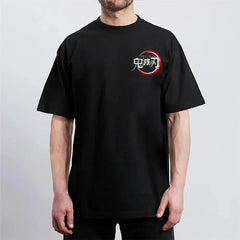 Demon Slayer: Kimetsu no Yaiba Cotton Unisex Round Neck Anime T-Shirt Men's and Women's Summer Fashion Breathable Street T-Shirt Anime Tshirts - The Eezee Shop