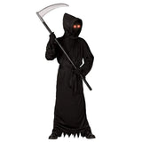 Kids Grim Reaper Costume with Scythe | Glowing Red Eyes Halloween Costumes - The Eezee Shop