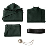 Doctor Doom Costume with Mask | Green Hooded Cloak, Coat & Pants Cosplay Costumes - The Eezee Shop