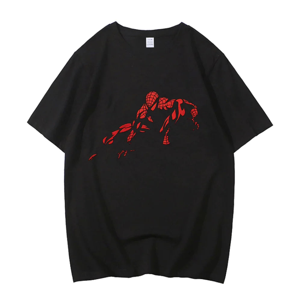 Spider Hero Cotton T-Shirt | Unisex Loose Fan Tee Graphic Tees - The Eezee Shop