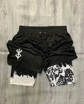 Berserk Brand of Sacrifice 2-in-1 Gym Shorts | Quick Dry Shorts - The Eezee Shop