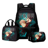 Satoru Gojo 3D Backpack Set | Laptop Bag with Pencil Case Backpacks - The Eezee Shop