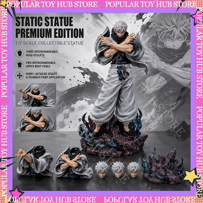 Satoru Gojo Resin Statue | Jujutsu Kaisen Three-Head Figure Collectible Figures - The Eezee Shop